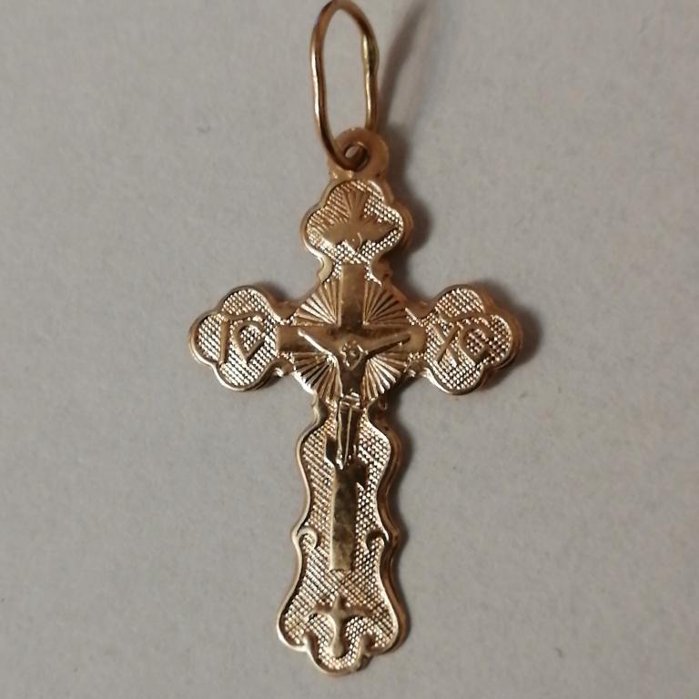 Подвеска Кулон крест крестик золото 585 проба.