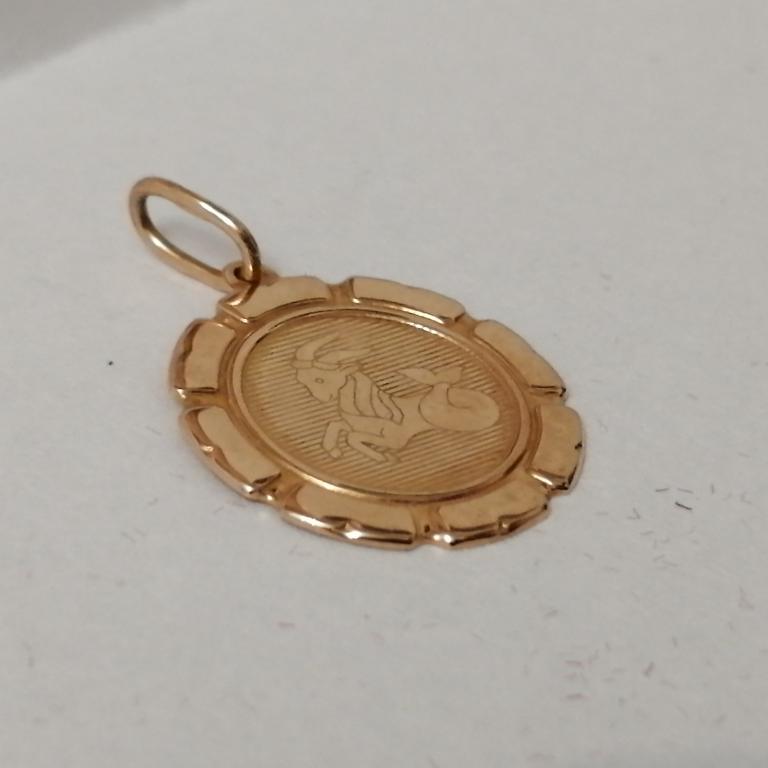 Подвеска Кулон "Козерог" подвеска золото 585 проба.