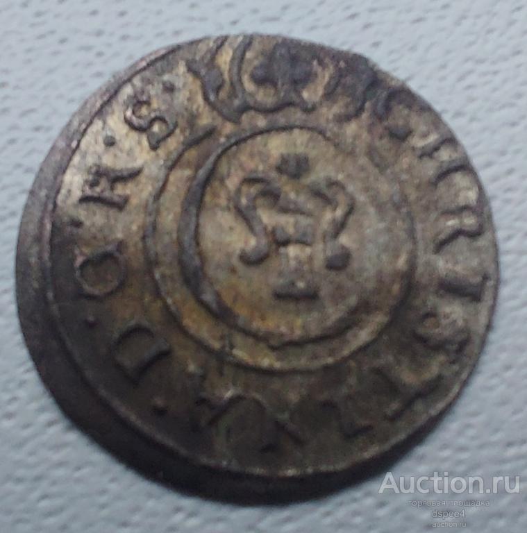 Рига солид 1649 Кристина Ливония Шведская оккупация