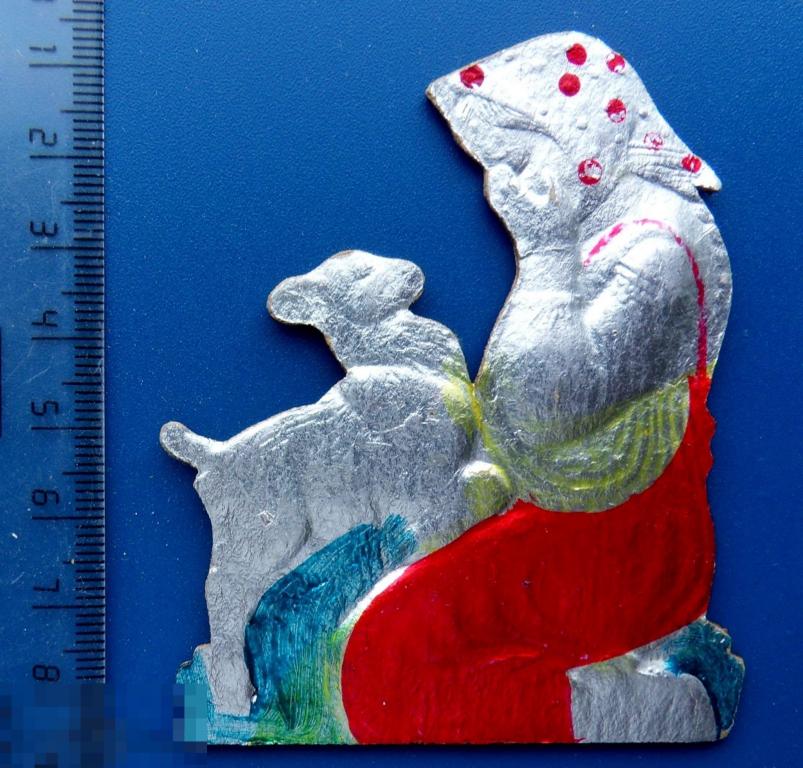 сказка СЕСТРИЦА АЛЕНУШКА И БРАТЕЦ ИВАНУШКА - объемный картон старая елочная игрушка