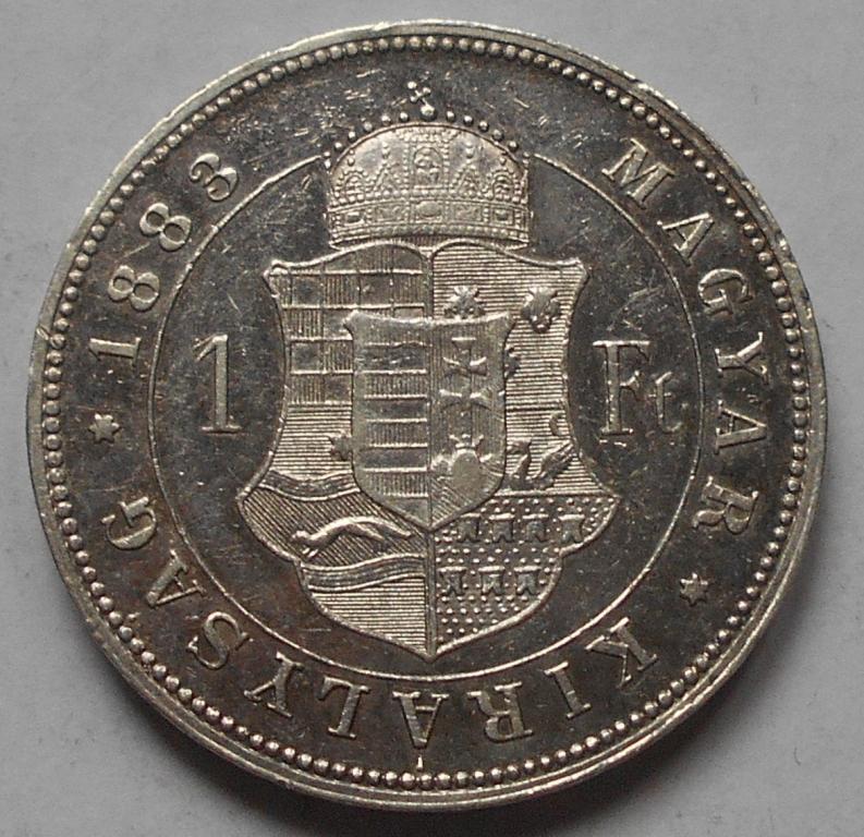 1 форинт 1883 год венгрия серебро