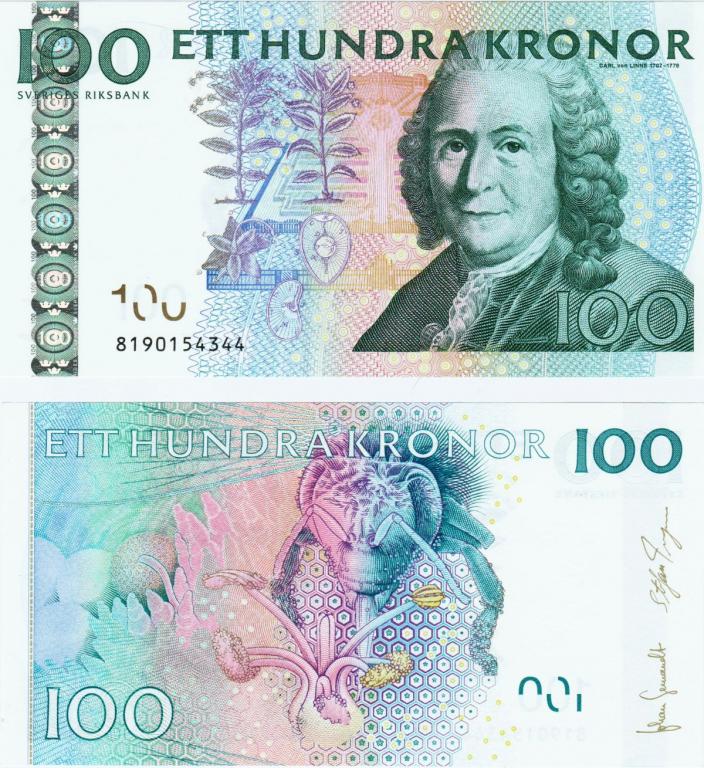 Швеция 100 крон 2001-2010