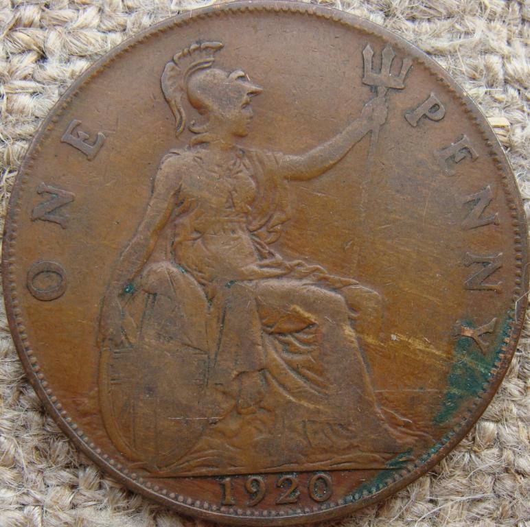 Великобритания 1 пенни 1920 год