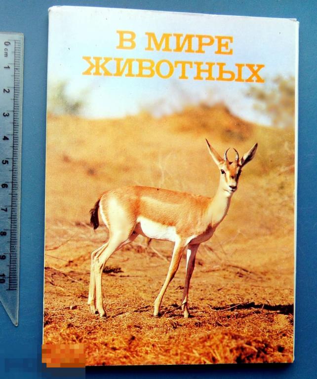 В МИРЕ ЖИВОТНЫХ 1989 выпуск №3 набор 18 штук ФЖ  ЛЮКС!!!