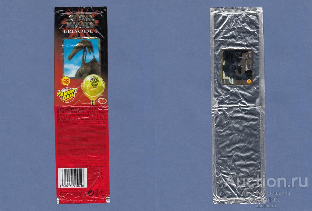 Обертка Испания Chupa Chups Fantasy Ball Star War
