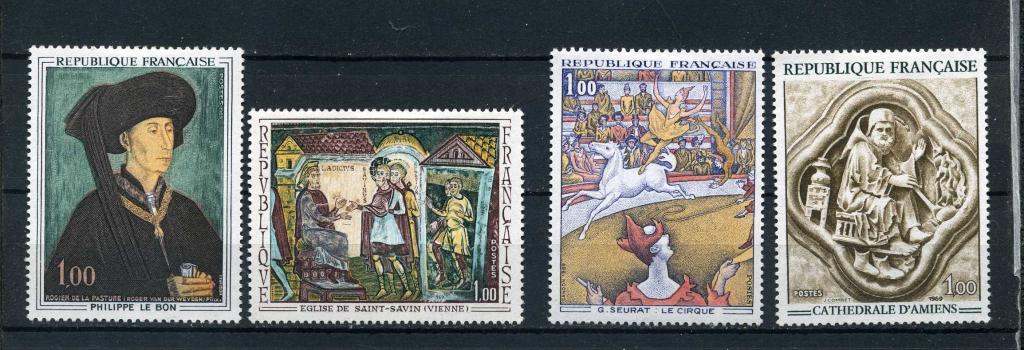 Франция. Живопись. 4 полных серии. 1969.*