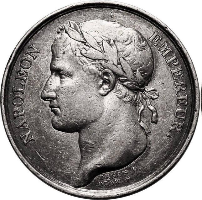 Франция Медаль 1804 год Коронация Наполеона Серебро