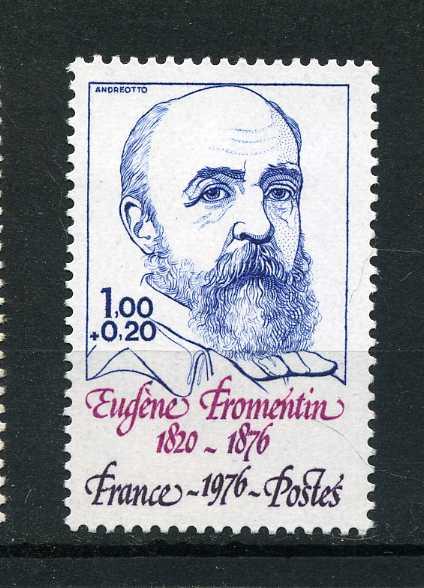 Франция. Эжен Фромантен. Французский живописец, писатель, художественный критик. 1976.**