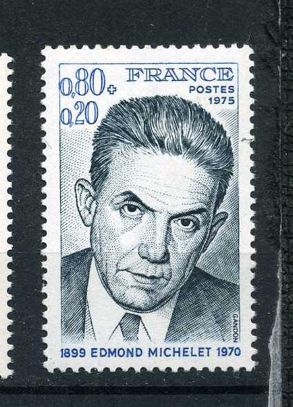 Франция.Эдмон Мишле, министр юстиции, политик. 1975.**