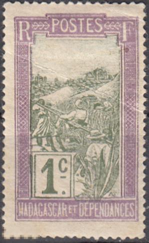 1908 Французские колонии Мадагаскар Стандарт Ландшафты № 74 чистая * 0.20 евро