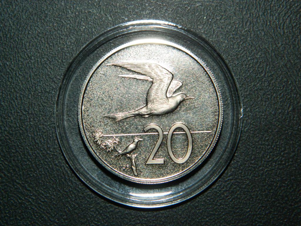 Острова Кука 20 центов 1972 Proof
