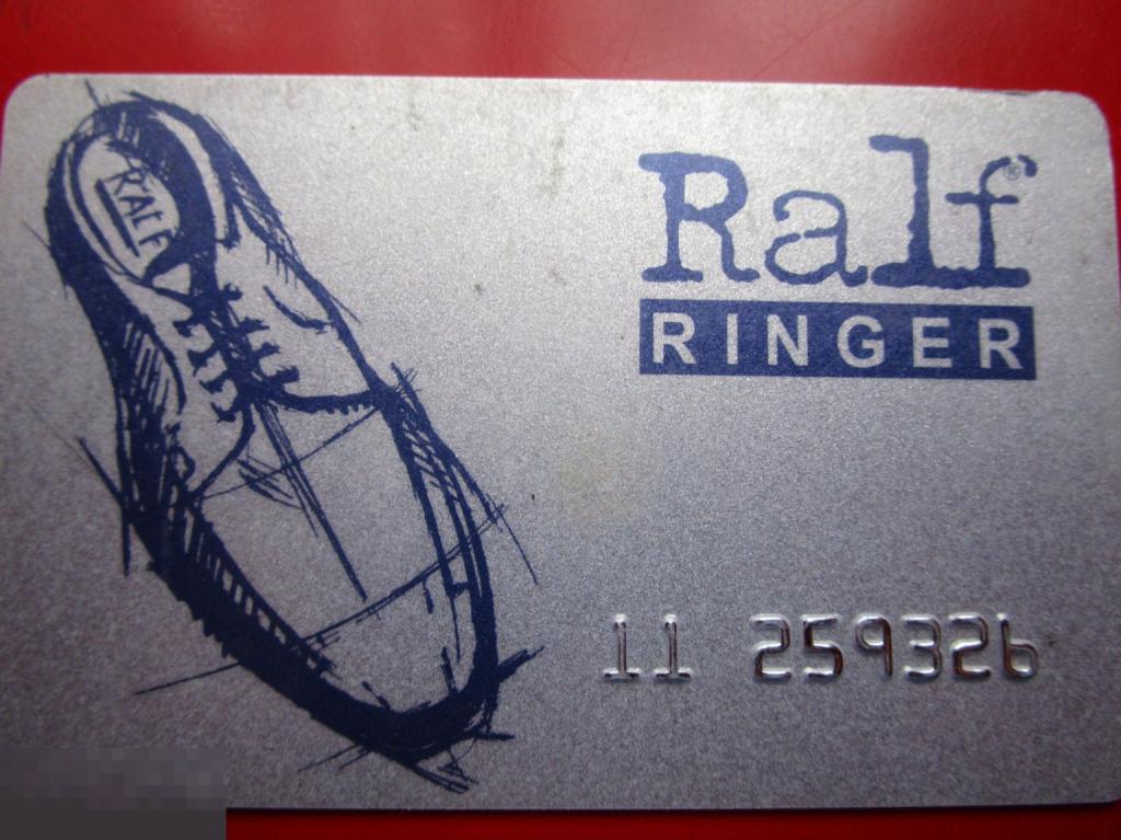 Пластиковая дисконтная карта RALF RINGER