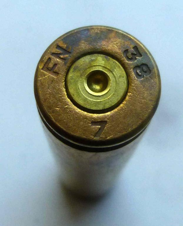 Гильза 7,92х57 маркировка FN 38 7 366 Magnum Бельгия (Г-135-11)