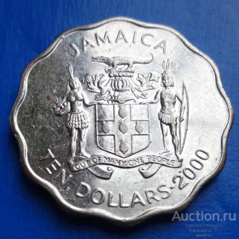Ямайка. 2000. 10 долларов. XF. Oч-04-33.