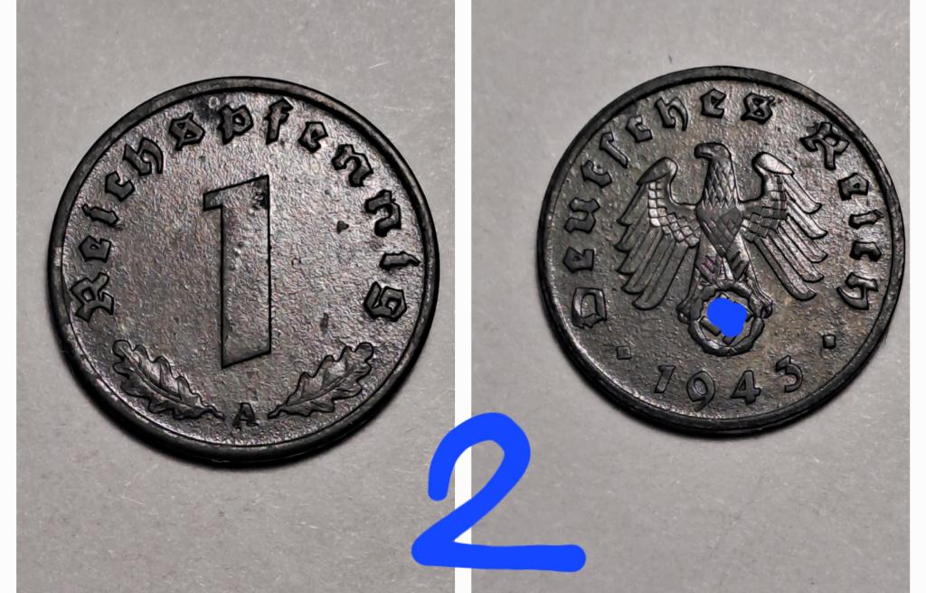 Германия 1 пфенниг  1943A