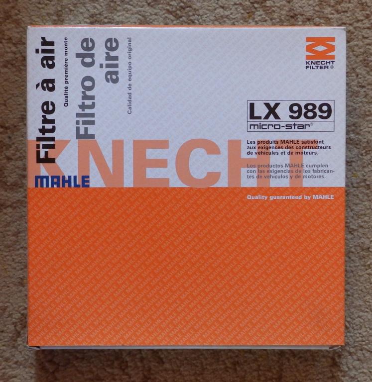 MAHLE LX 989 Фильтр воздушный