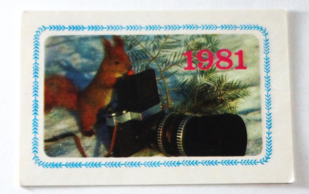 Календарь. Фотоаппарат. 1981 г. ( к- 41)