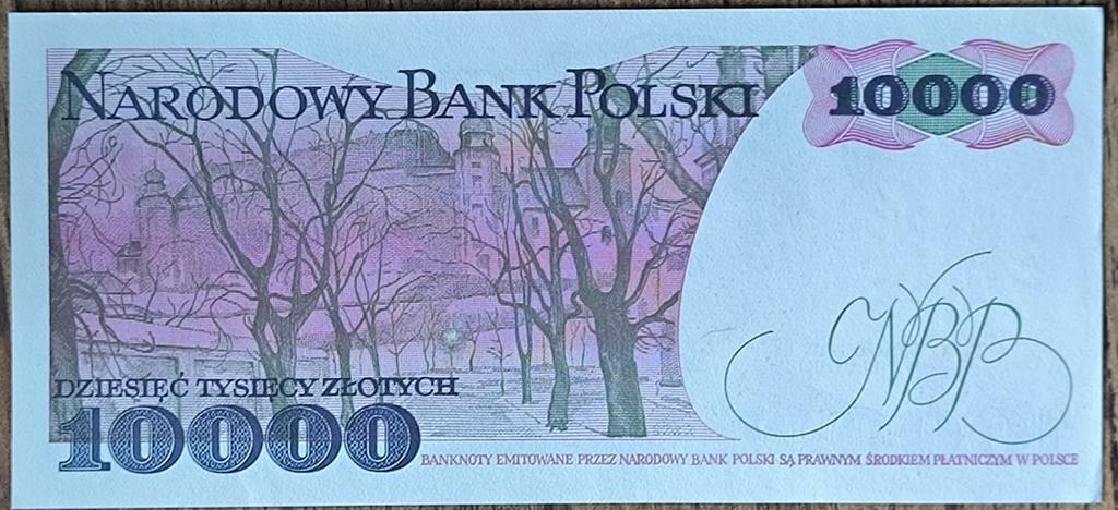 Польша 10000 злотых 1987 г. Станислав Выспяньский. P-151a. ПРЕСС - UNC. Серия N