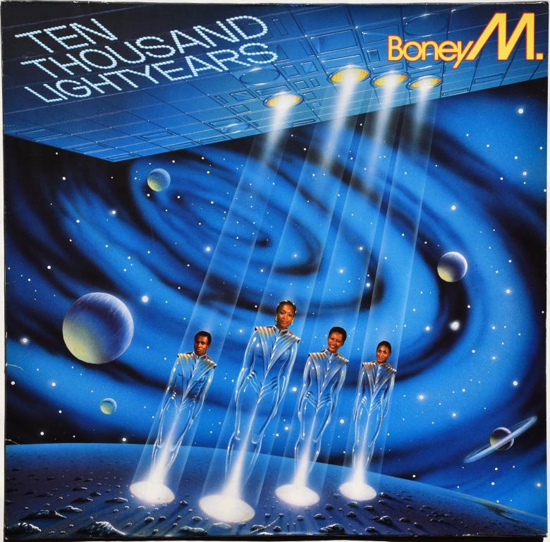 Boney M. "Ten Thousand Lightyears" 1984 Lp + Poster