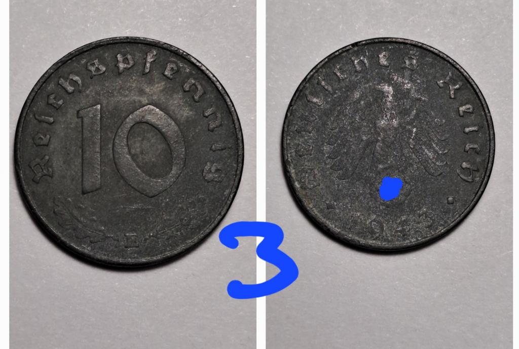 Германия 10  пфеннигов 1943 E Цинк