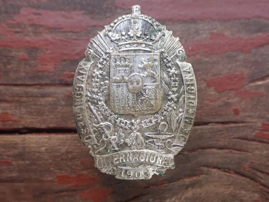 Знак 14 международный конгресс Медицины в Мадриде 1903 год