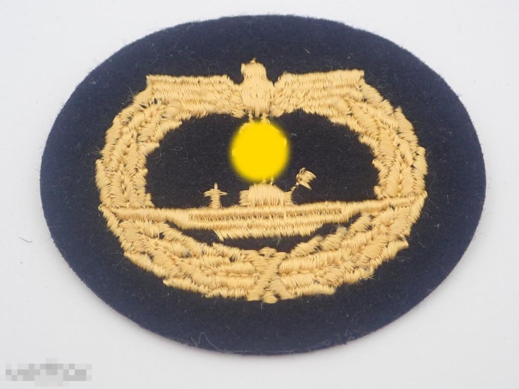 Знак подводника Кригсмарине Шитый вариант