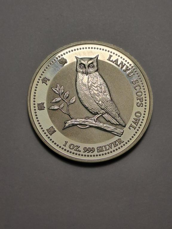 Монетовидная медаль 31,62 гр , Серебро 999"