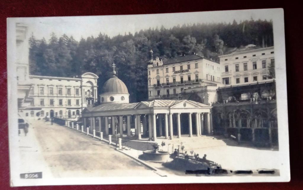 Открытка Чехословакия 50 года  Марианске-Лазне  -  Marienbad курорт водолечение