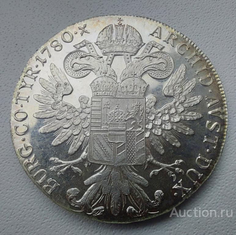 Австрия талер 1780  Proof пруф Мария Терезия , серебро (2)