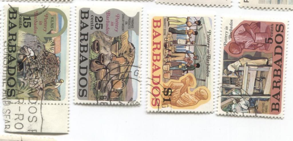 1973 Барбадос. Барбадосская керамика 4м .гаш