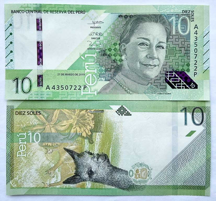 ПЕРУ 10 СОЛЕЙ 2019 ГОД UNC