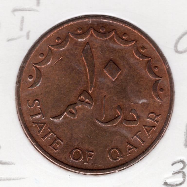 10 дирхам - Катар - 1973 - KM#1