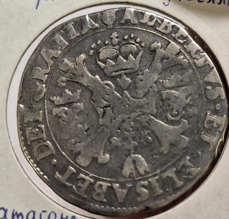 Испанские Нидерланды  1/2 патагона 1619г.