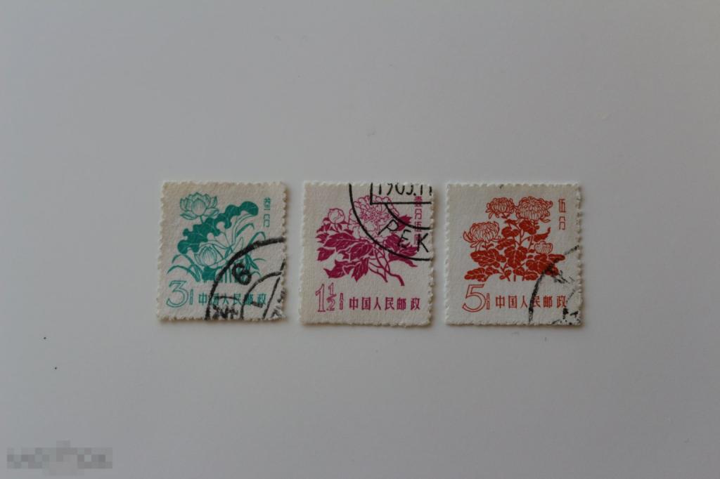 Китай 1958 Цветы