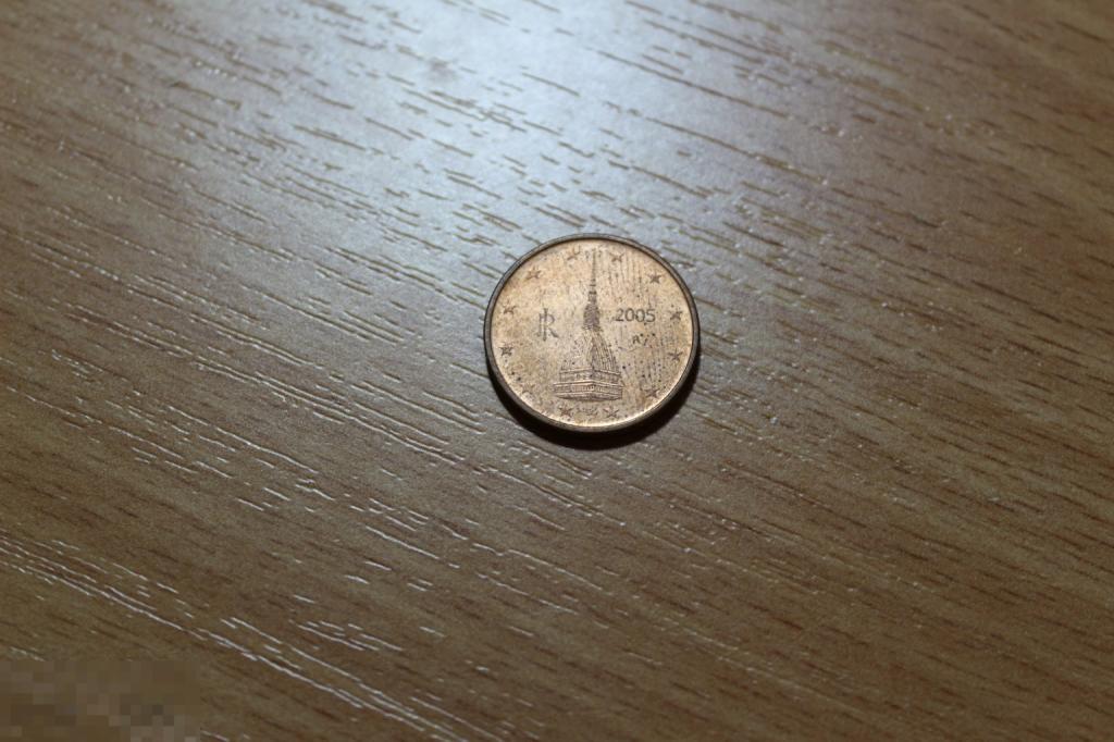Италия 2 евроцента 2005 г.