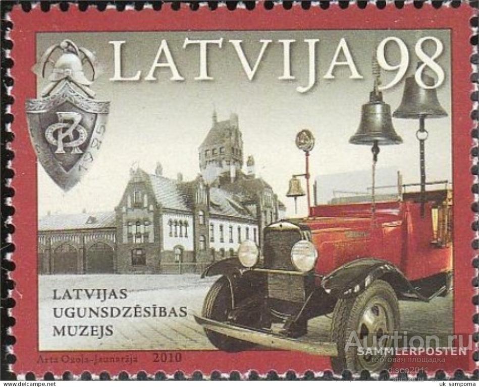 Латвия 2010 Музей Пожарная машина Служба Автомобили Автотранспорт Транспорт Архитектура 1м**