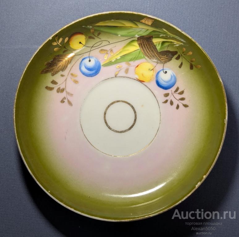 Блюдце чайное т-во Кузнецова Д Ф Российская империя