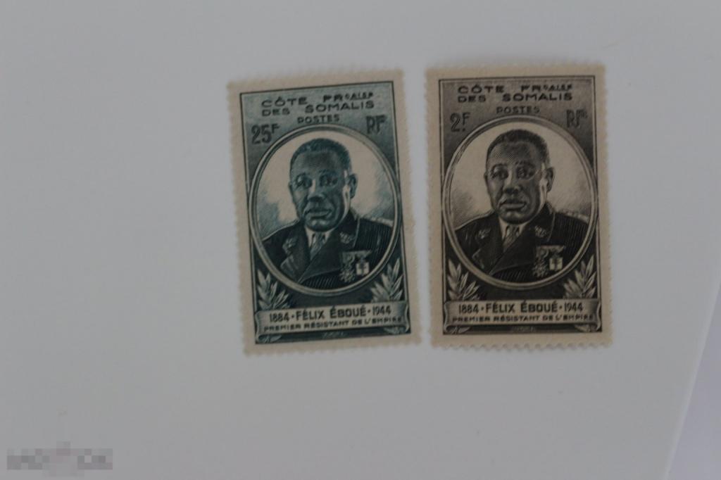 Французские колонии Сомали 2 марки чистая марок серия, без наклейки 1945