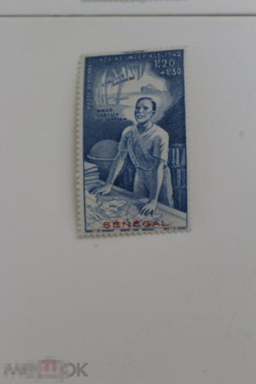 Французские колонии чистая Авиапочта, Женщина, 1942 г. Сенегал