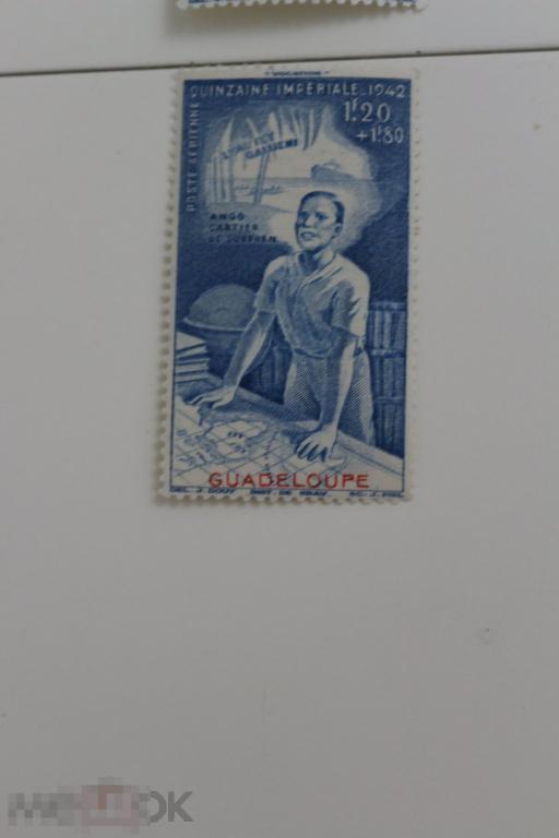Французские колонии чистая Авиапочта, Женщина, 1942 г. Гваделупа