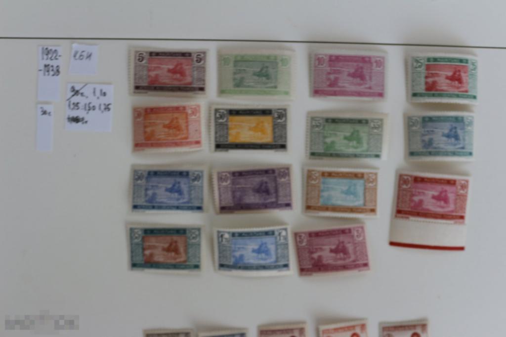 Мавритания 1922 г. стандарт, серия 15 марок чистые