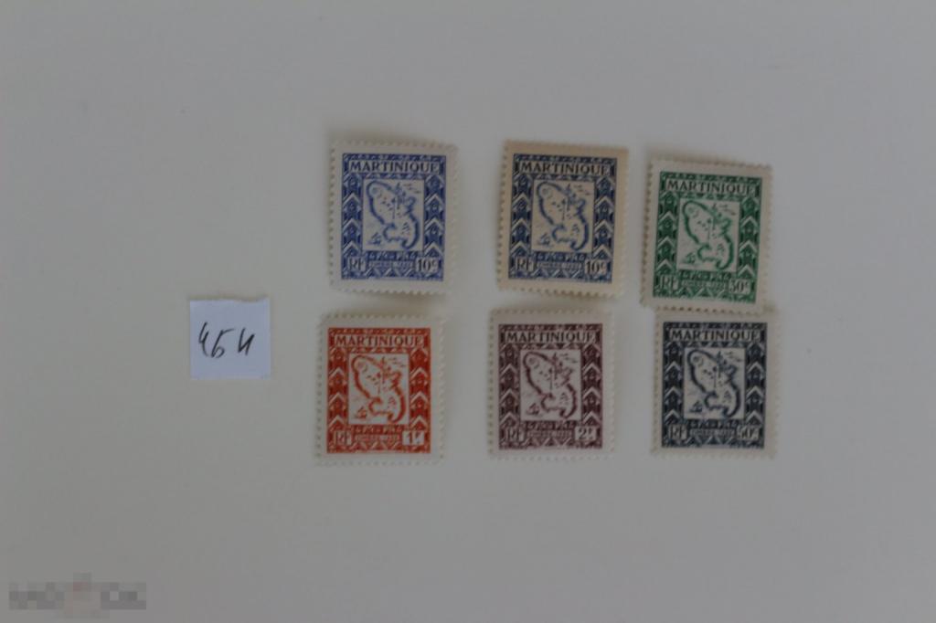 Мартиника серия 1947 чистая серия 6 марок