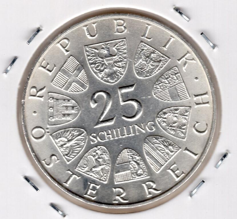 25 шиллингов - Австрия - 1972 - Карл Михаэль Цирер - серебро 800 - KM#2912