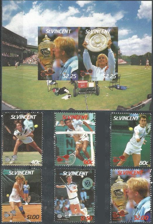 Сент Винсент. 1987 г. Теннис. MNH