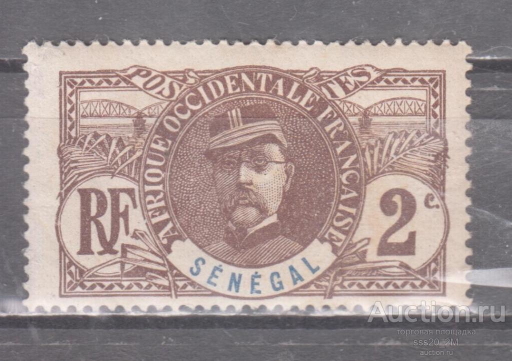 Сенегал 1906 губернатор генерал Луи Федерб Mi31F MH