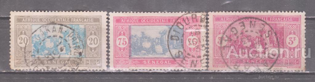 Сенегал 1926 рынок Mi102,106,113
