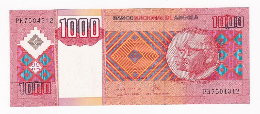Ангола Банкнота 1000 кванза 2011 UNC (42097)
