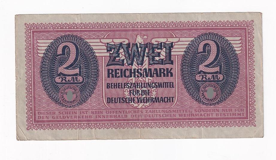 Германия Банкнота 2 рейхсмарки марки 1942 год   VF (42099)