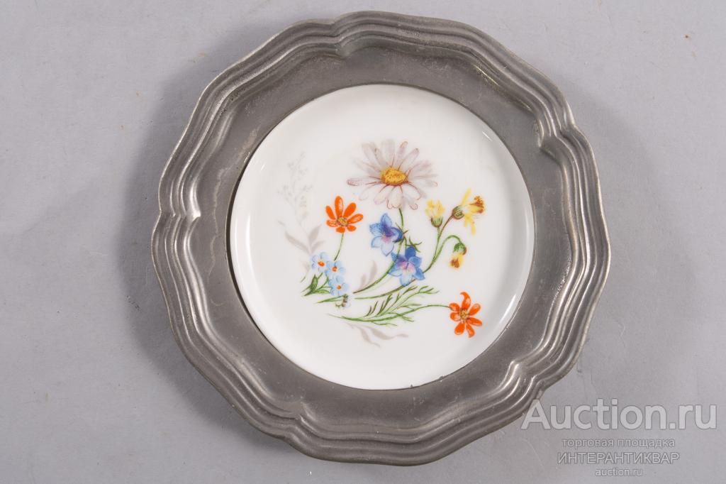 Декоративная тарелка в металлической раме 23АБ0669