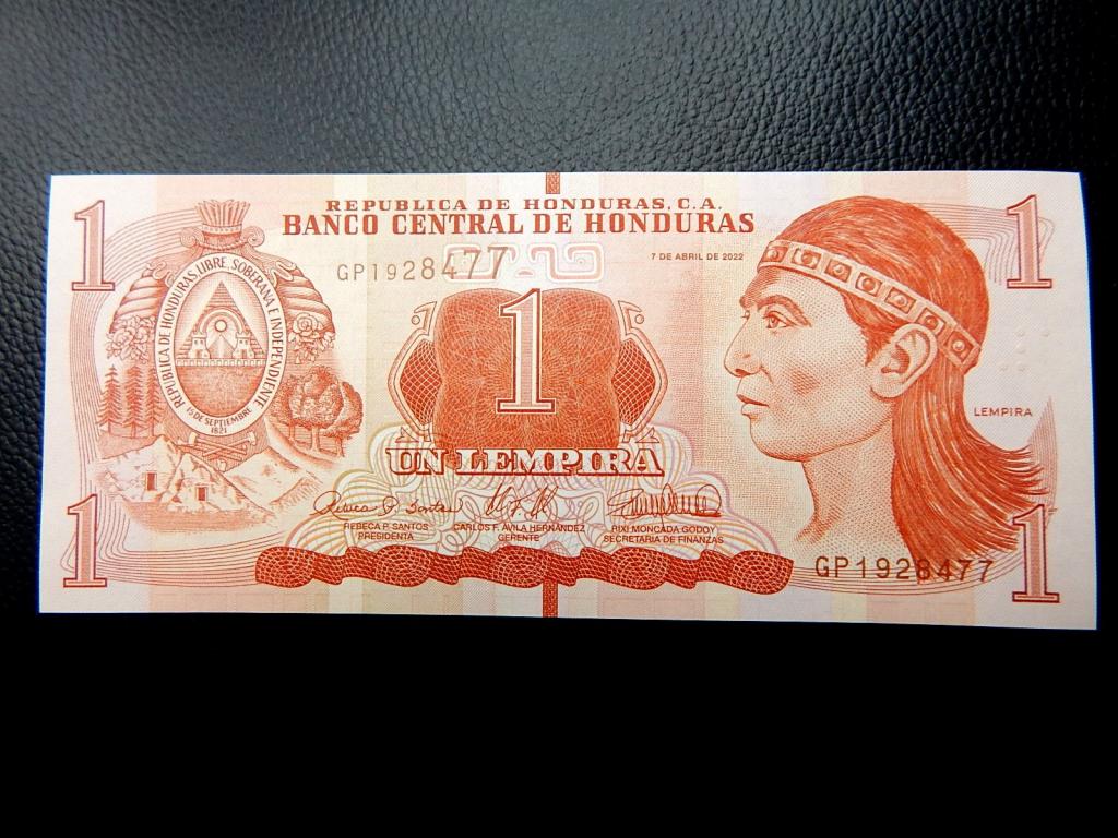 Бона 1 лемпира 2022 года серии "GP" Гондурас UNC